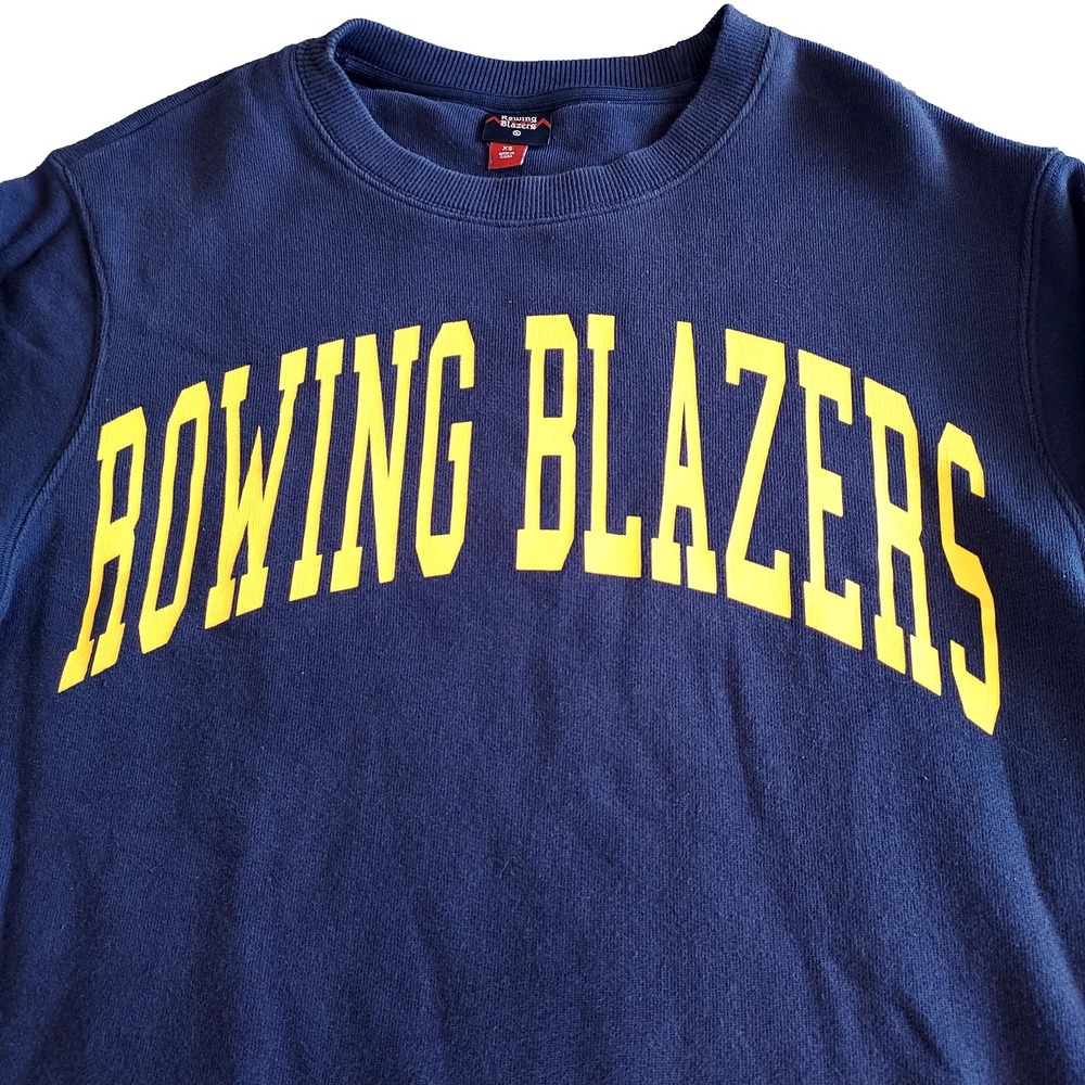 Rowing Blazers x Target Arc Print Sweatshirt Adult Size XS Dark Blue Yellow Crew